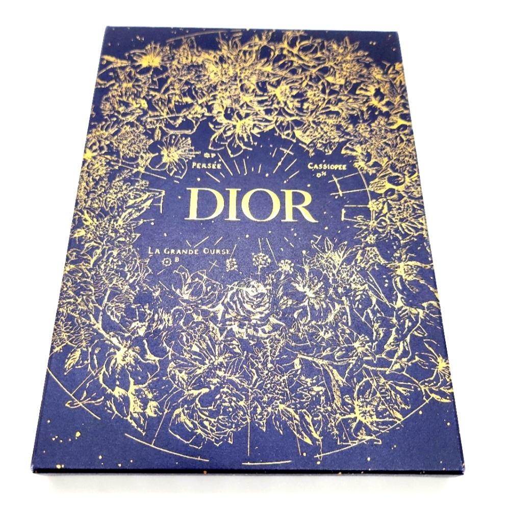 Christian Dior NIB Premium Notebook Holiday 2022 Navy Blue Gold.